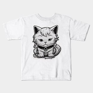 Santa cat Kids T-Shirt